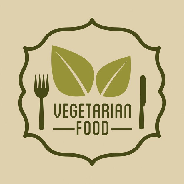 menú de comida vegetariana