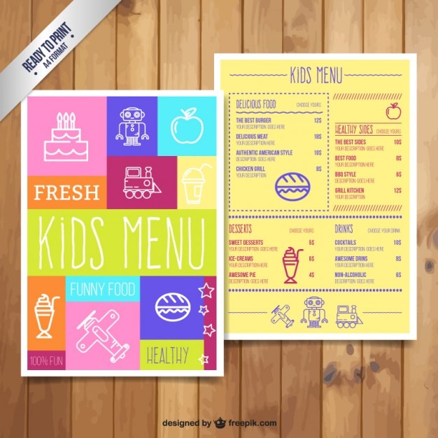 Menú infantil