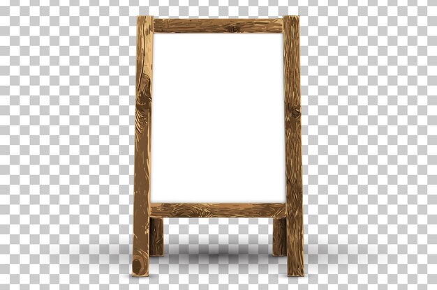 menú de madera soporte de publicidad al aire libre