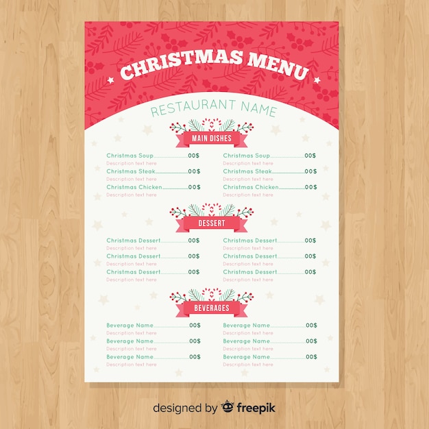 Menú navideño