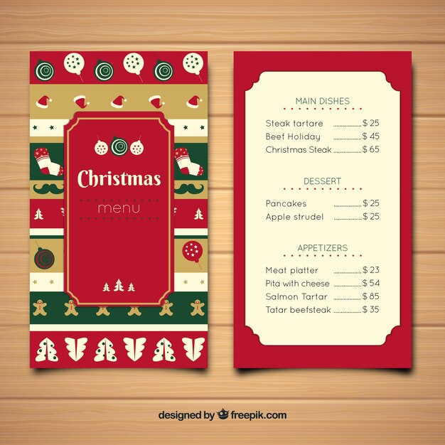 Menú navideño