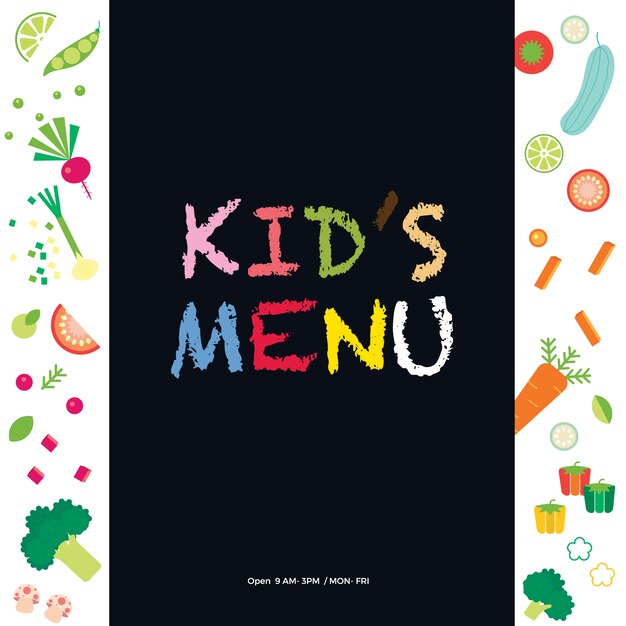 Menu para niños