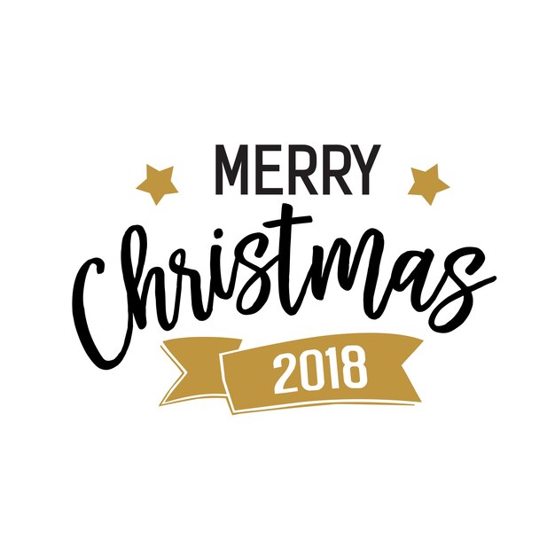 Merry Christmas 2018 banner