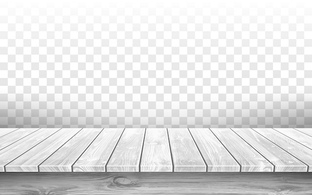 Mesa de madera gris con superficie envejecida, realista