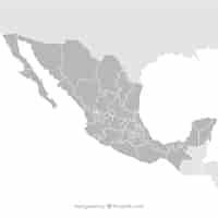 Vector gratuito méxico mapa vectorial