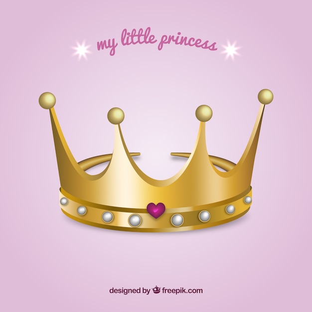 Vector gratuito mi pequeña princesa