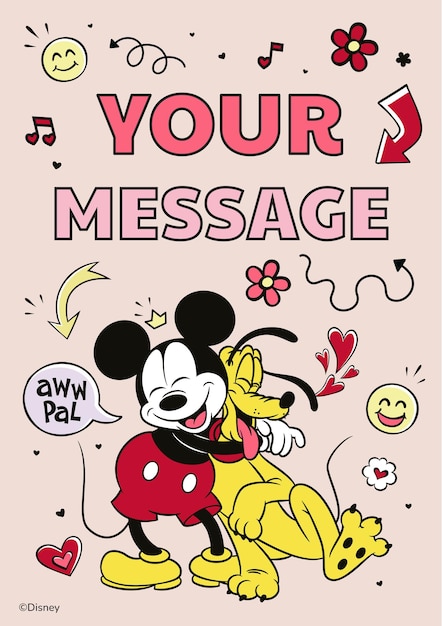 Mickey Mouse Birthday Card
