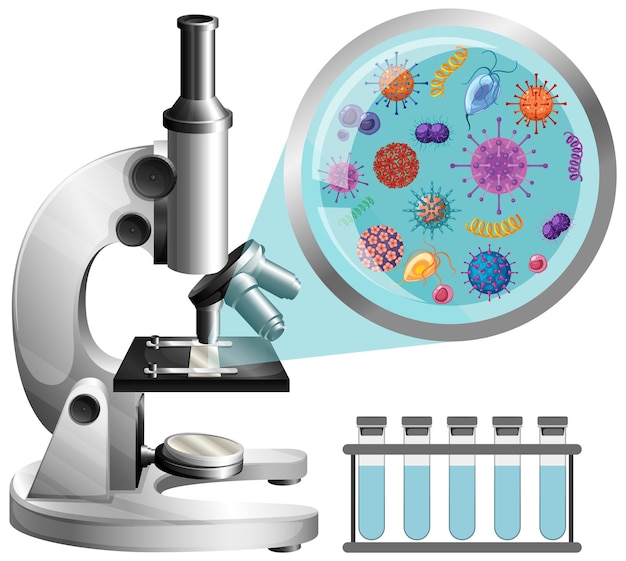 Microscopio ver gérmenes y virus