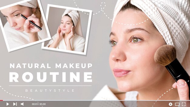 Miniatura de rutina de maquillaje natural
