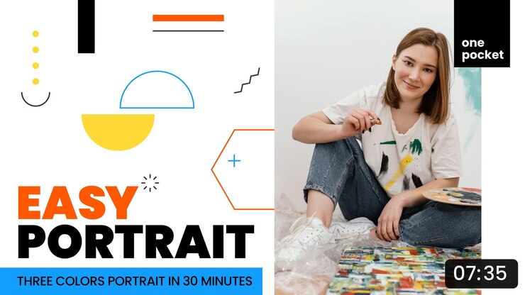 Vector gratuito miniatura de youtube de artesanía geométrica plana