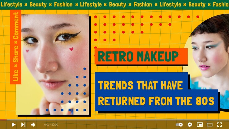 Vector gratuito miniatura de youtube de belleza geométrica plana