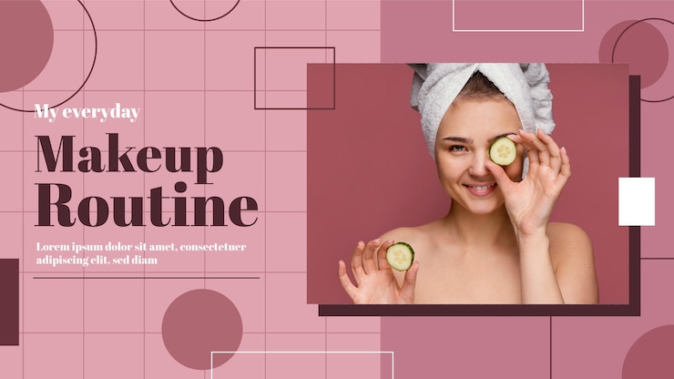 Vector gratuito miniatura de youtube de belleza geométrica plana