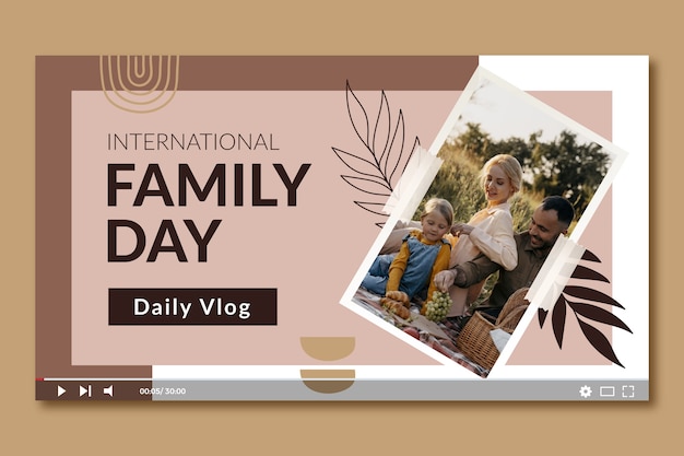 Miniatura de youtube para la celebración del día internacional de las familias