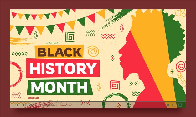 Miniatura de YouTube para la celebración del mes de la historia negra
