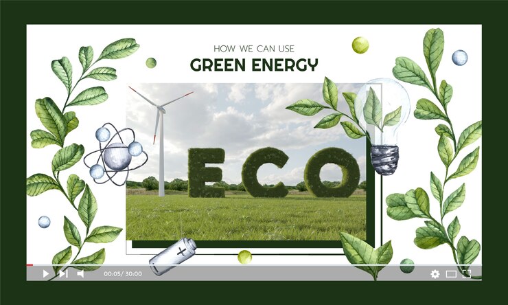 Vector gratuito miniatura de youtube de ecología y conservación del medio ambiente