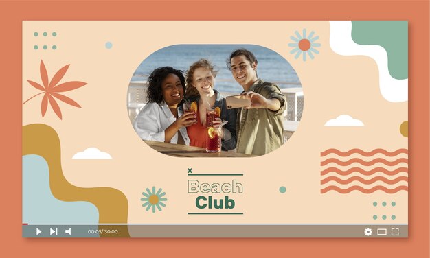 Miniatura de youtube de entretenimiento en el club de playa