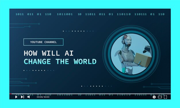 Miniatura de youtube de inteligencia artificial degradada
