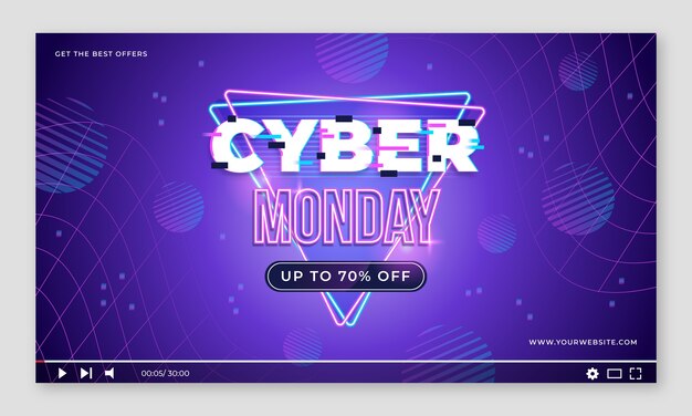 Miniatura de youtube para la venta del lunes cibernético