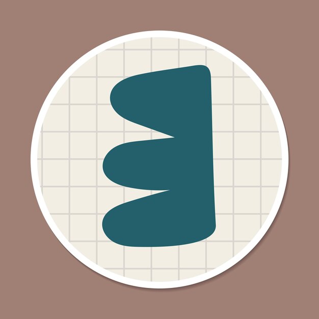 Mínimo doodle historia social resaltar vector de etiqueta