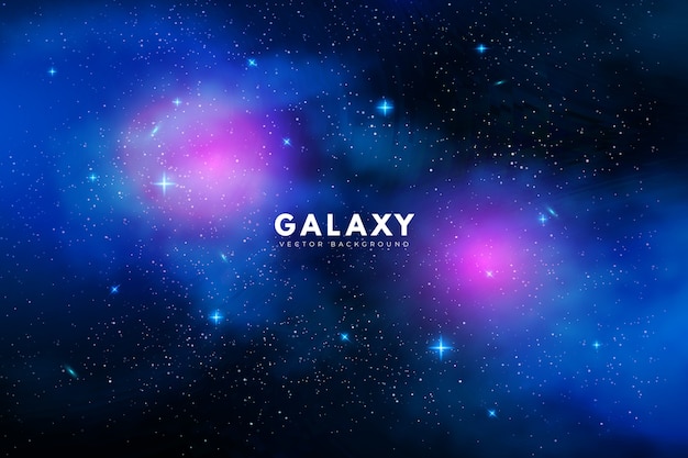 Misterioso fondo de galaxia con tono púrpura y morado 