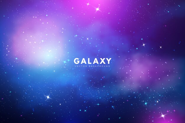 Misterioso fondo de galaxia con tonos púrpura