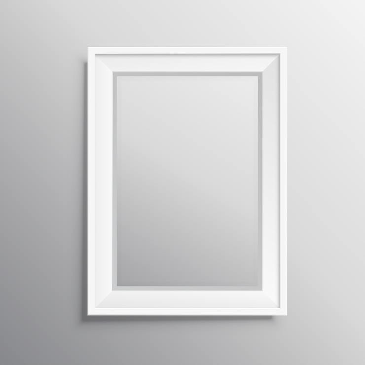 Vector gratuito mockup de marco de fotos realista