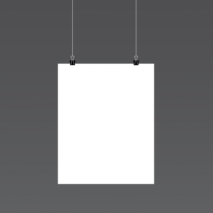 Mockup de retrato de papel