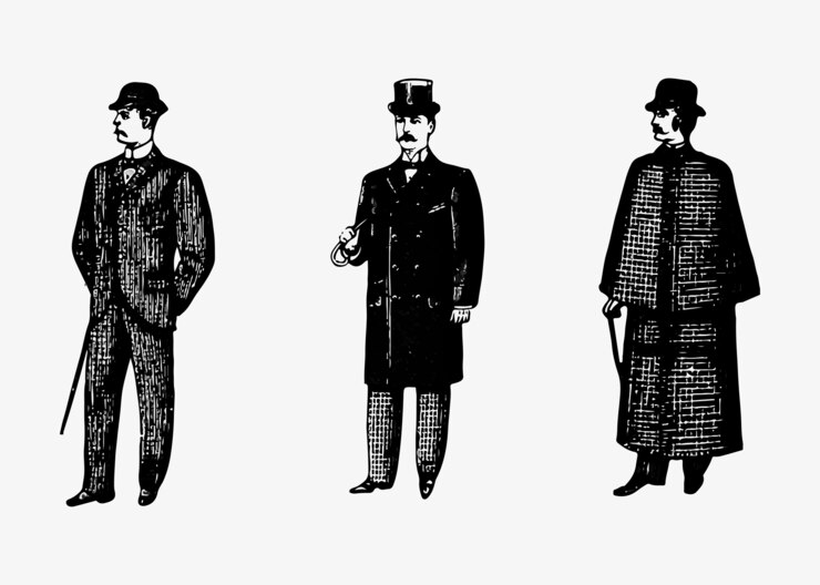 Vector gratuito moda de caballero del pasado.