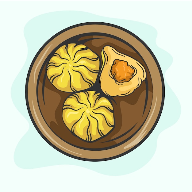 Modak dibujado a mano