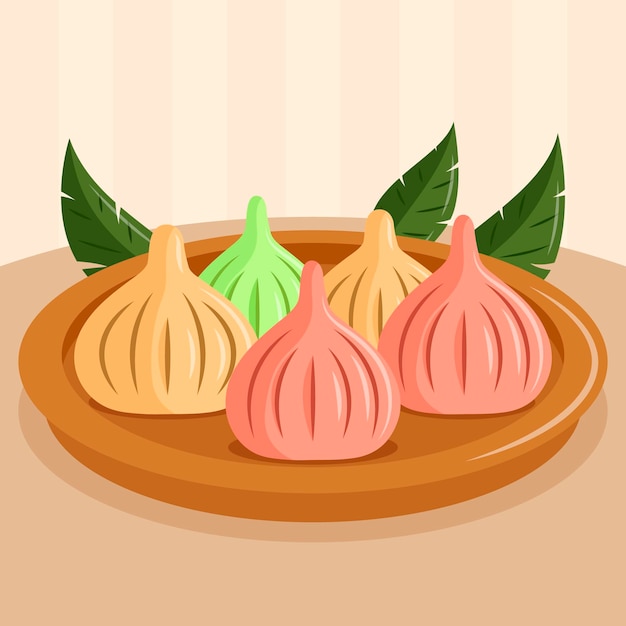 Modak dibujado a mano