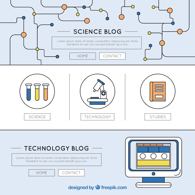 Modelo de blog de ciencia