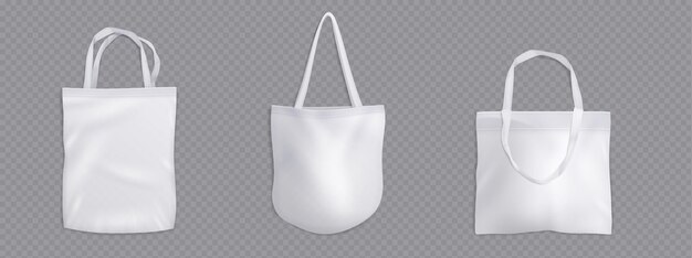 Modelo de bolsa de tote de diferentes formas y mangos