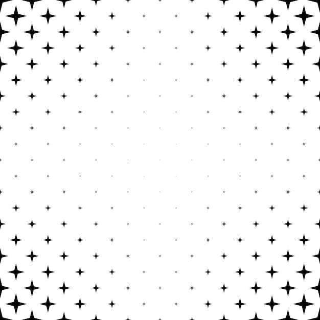 Vector gratuito modelo de estrella blanco y negro