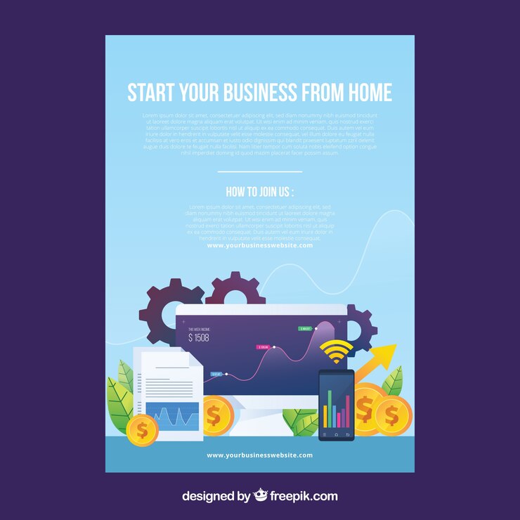 Vector gratuito modelo de folleto de negocios moderno