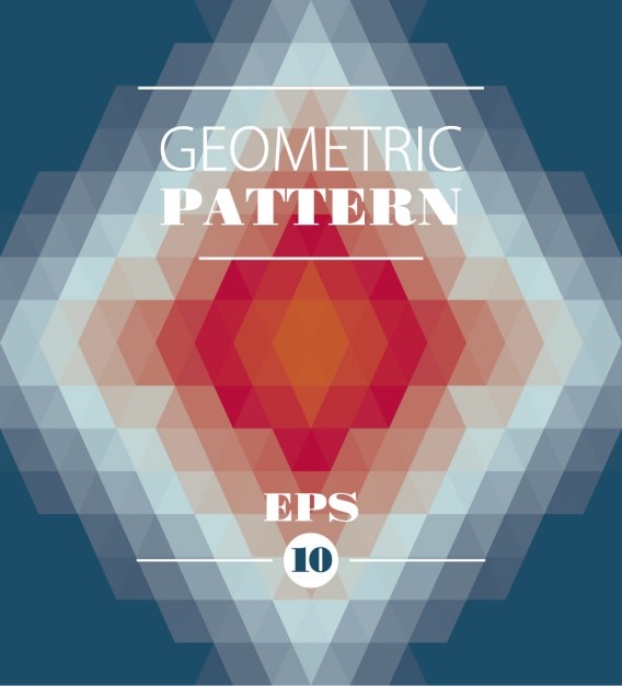 Vector gratuito modelo geométrico hecho con triángulos