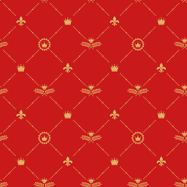 Vector gratuito modelo inconsútil real antiguo.