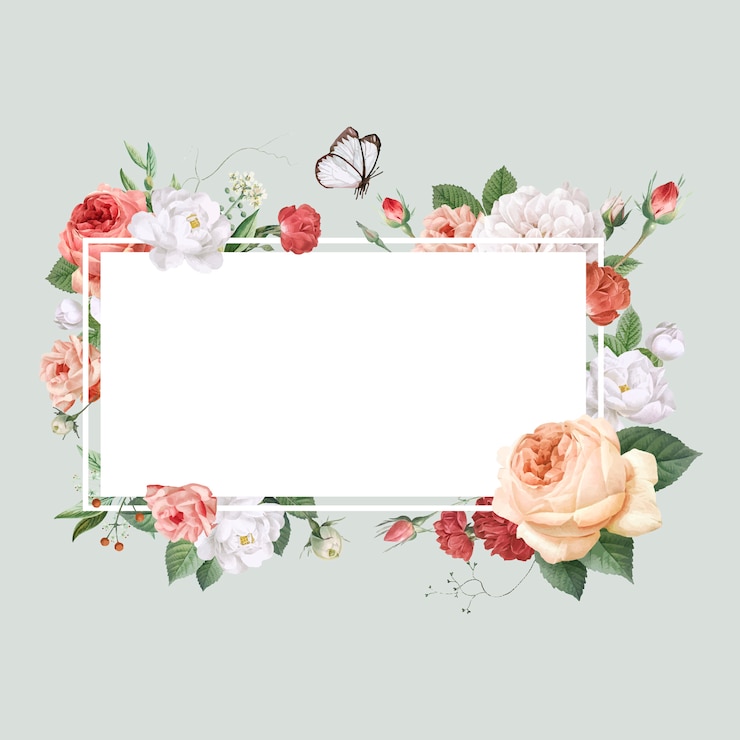Vector gratuito modelo de invitación de boda con diseño floral