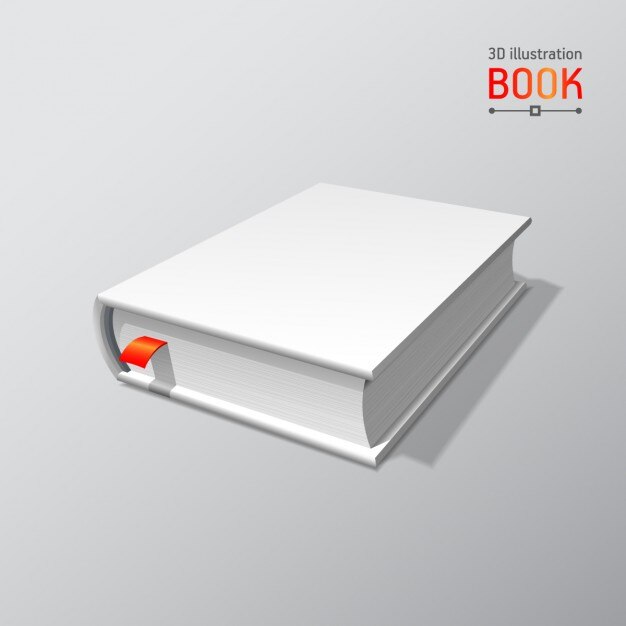 Modelo de libro en blanco