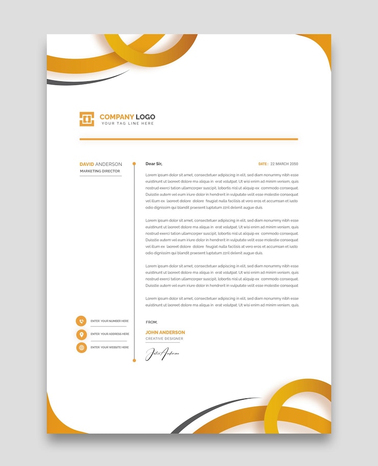 Vector gratuito modelo de membrete para empresas modernas y corporativas