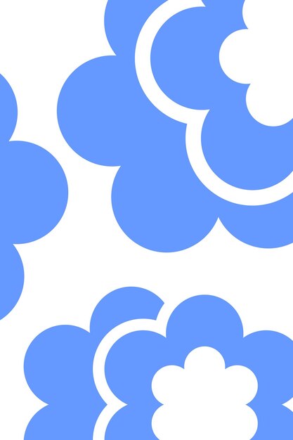 Modelo de nube de fondo vectorial de diseño moderno