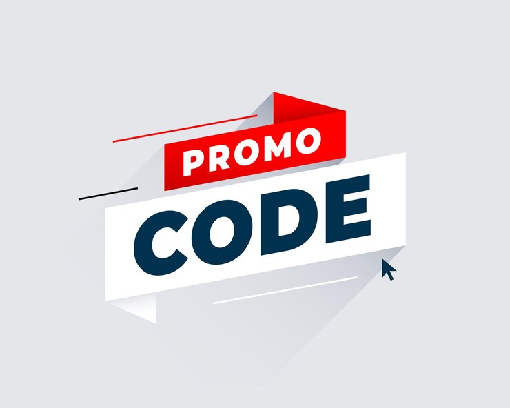 Vector gratuito modelo de oferta de código promocional moderno para el marketing web
