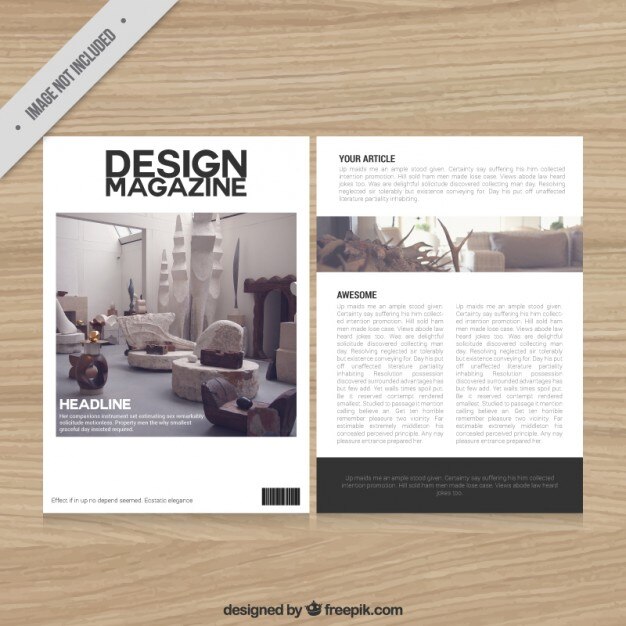 Modelo de revista de decoración