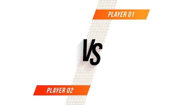 Vector gratuito modern dual clash versus vs póster para la batalla por equipos