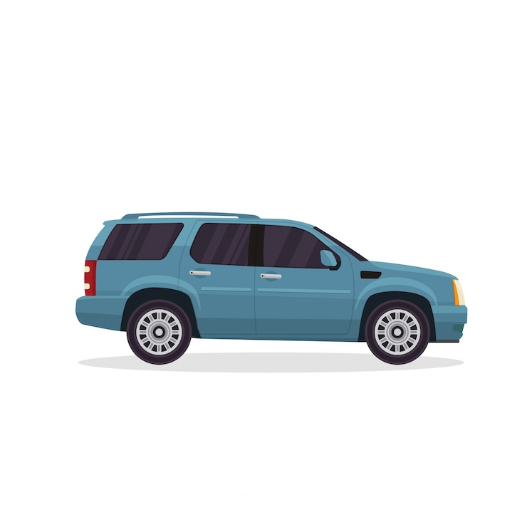 Vector gratuito modern urban adventure suv vehicle illustration