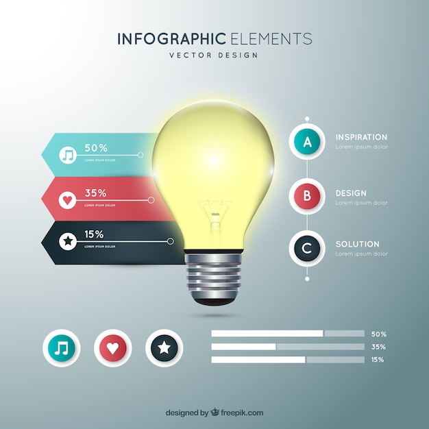 Moderna infografía de ahorro energético