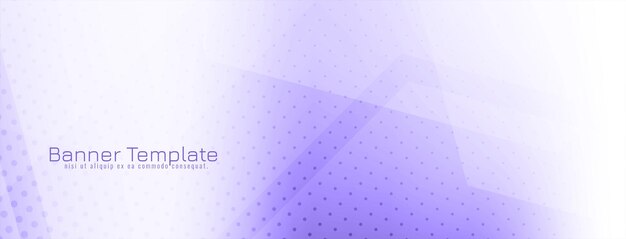 Moderno estandarte de negocios de diseño geométrico de color violeta suave