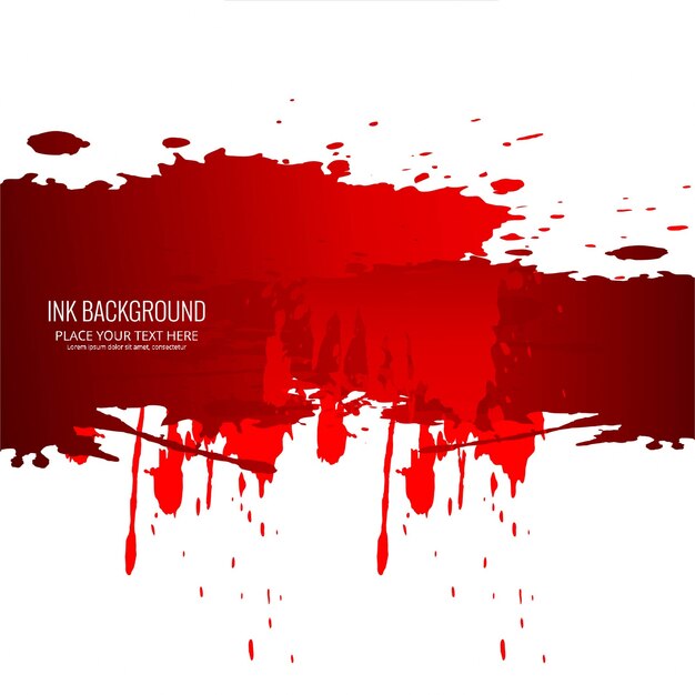 Moderno fondo de tinta roja