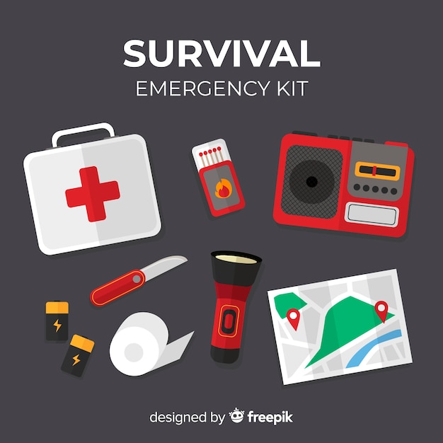 Moderno kit de emergencia flat