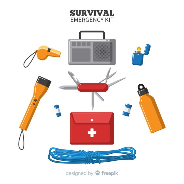 Moderno kit de emergencia flat