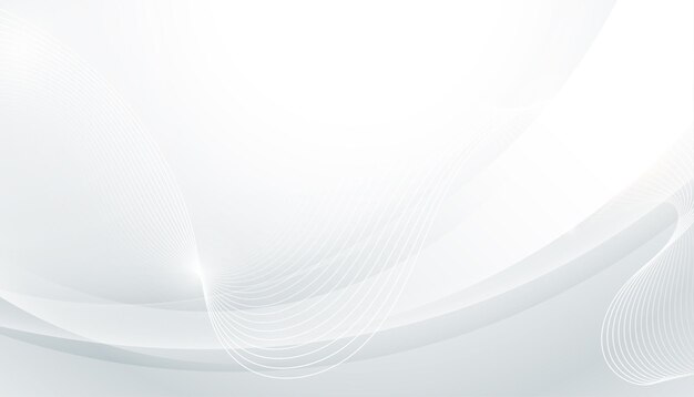 moderno y suave fondo de negocios de línea ondulada en un vector de estilo minimalista